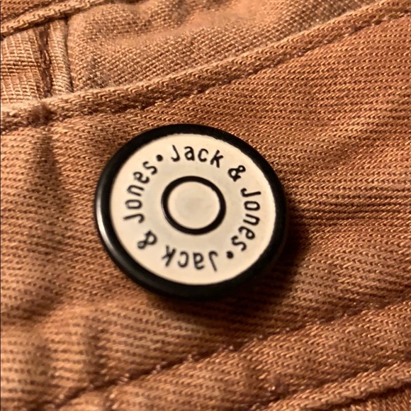 JACK & JONES  Tim Slim Fit 34/34 Tan Jeans (M-73) - Picture 6 of 8
